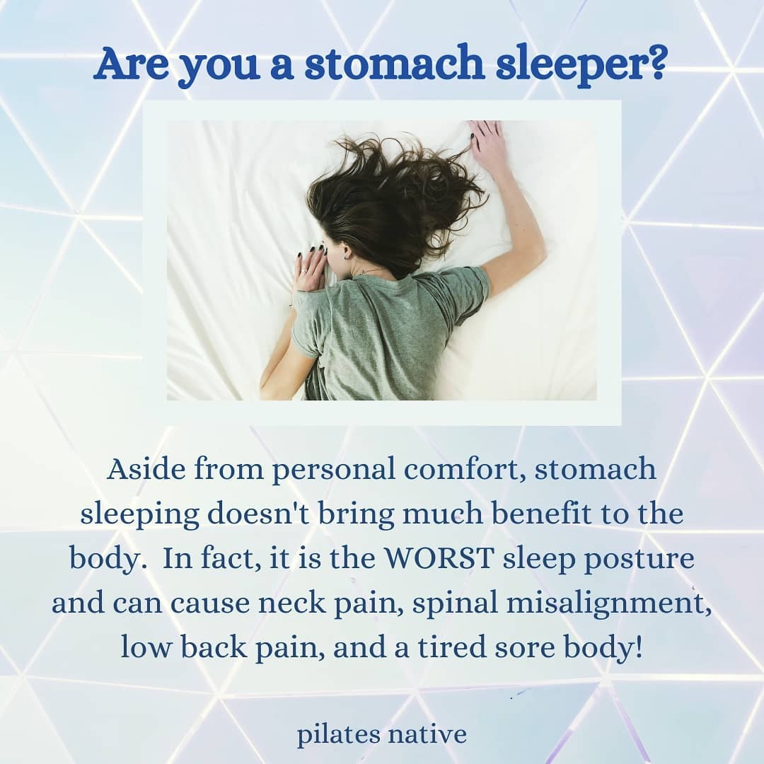 Sleep Postures: The Stomach Sleeper | PILATES NATIVE